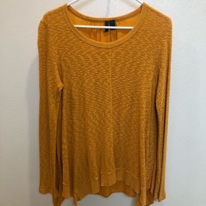 Yellow flowy Anthropologie top, xs